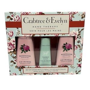 Crabtree & Evelyn Rosewater & Goatmilk Hand Therapy Trio